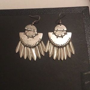 CHARMING CHARLIE Silver Boho Earrings